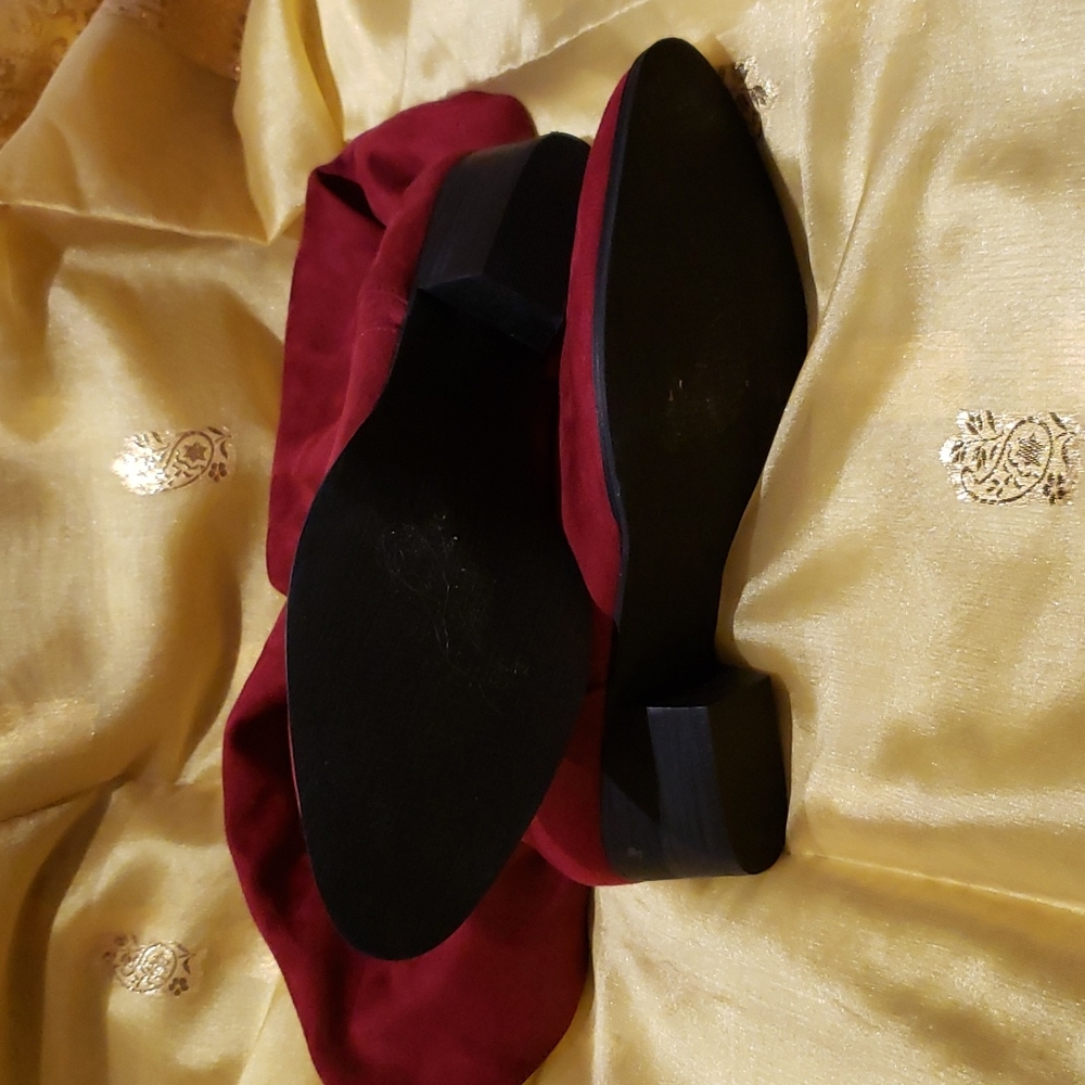 Felicity Deep Red calf boots - Picture 4 of 7